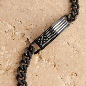 NWT: Montana Silversmiths Unisex Bracelet engravedwith "Freedom Isn't Free"